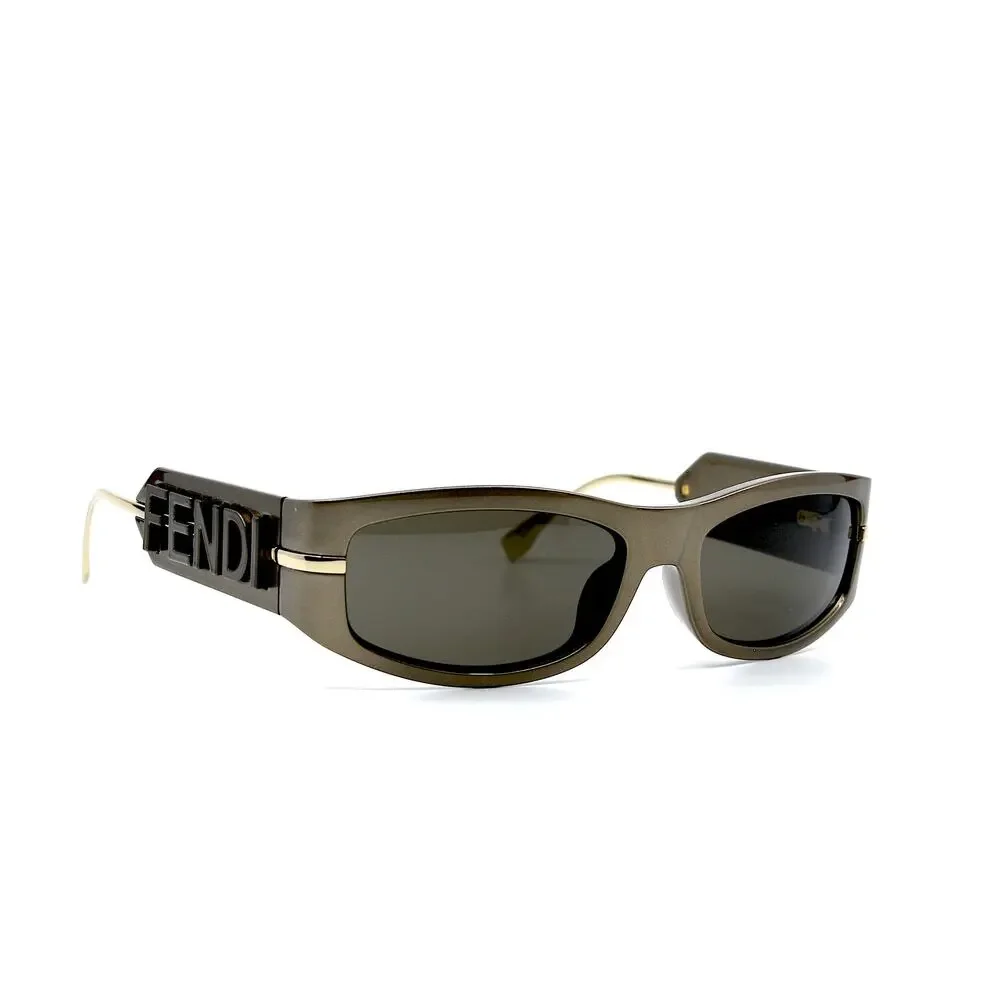 NEW FENDI FE40120I 45E SHINY BROWN AUTHENTIC SUNGLASSES - Picture 3 of 14